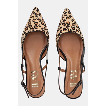 Answear Lab Кожени обувки с тънък ток Answear Lab в черно (leopardo.HWK)