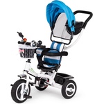 ECOTOYS Триколка с въртящ сенник и гумени колела, ecotoys, над 1г (jm-066-9l blue,jm-066-9l red)