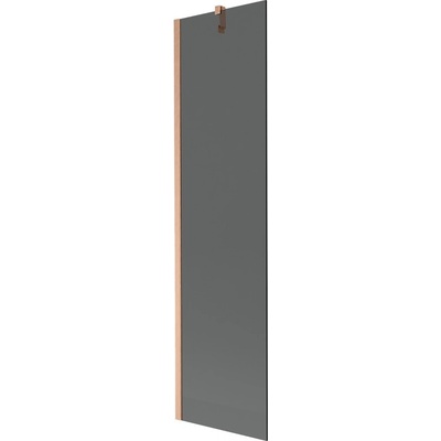 Mexen Next параван за вана с 1 крило 50 x 150 cm, графит, четкана мед - 895-050-000-00-40-65 (895-050-000-00-40-65)