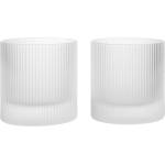 Ferm Living Ripple Tumbler Чаши, 250 ml, матирани, 2 бр (1104270636)