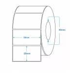 Value Етикет от хартия на ролка 60x25 mm 2500 броя/ролка