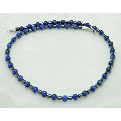 Vorlové Šperky lapis lazuli hematit K031