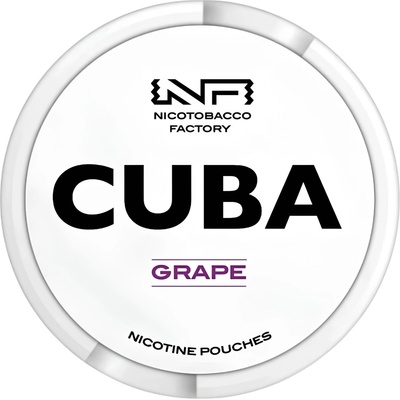 CUBA WHITE Grape 16 mg 20 vrecúšok