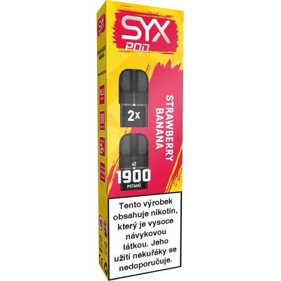 Syx Pod Strawberry Banana 16,5 mg 2x950 potáhnutí 1 ks – Zboží Dáma