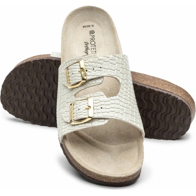 Protetika šľapky ORS T 92 vzor 15 croco smotanová