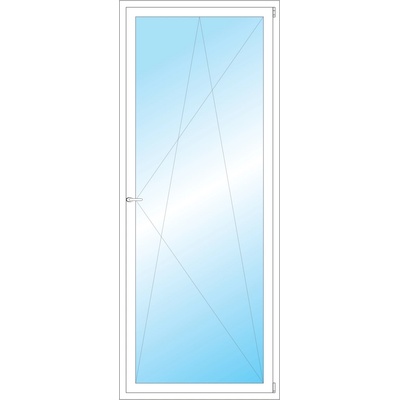 OKNA HNED Plastové okno 95x236 cm (950x2360 mm) bílé otevíravé a sklopné pravé