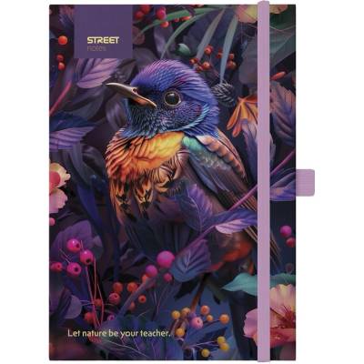 STREET Тетрадка с линийка STREET Animals Издание Bird A/5 96 страници с гумена твърда корица 778129 (778129)