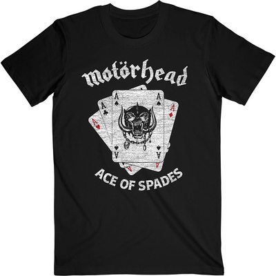 Motörhead tričko Flat War Pig Aces čierne