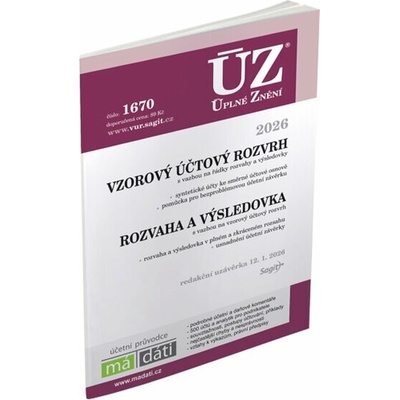 ÚZ 1670 Vzorový účtový rozvrh pro podnikatele, rozvaha a výsledovka, 2026