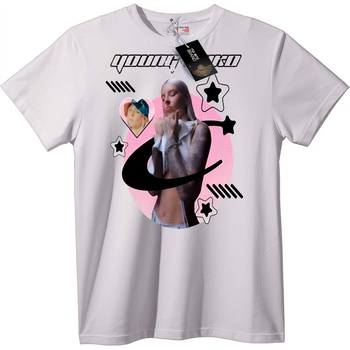 NOONEBRAND Тениска Градска любов сърце - 2XL, White