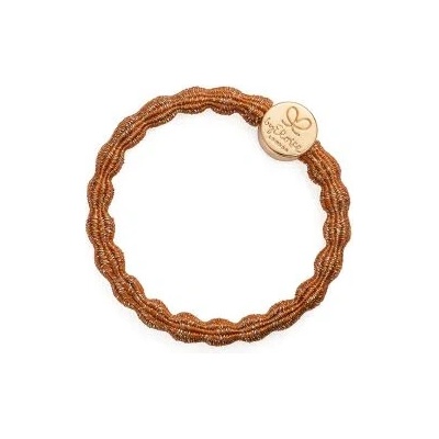 By Eloise London Metallic Gold Circle Gumička na vlasy pre ženy farba Amber