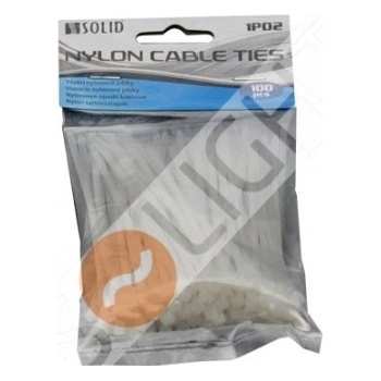 Solight 1P01 Sťahovacie pásky 2.5 x 100mm 100ks