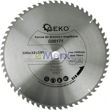 GEKO Pilový kotouč do dřeva, 500x32x60T