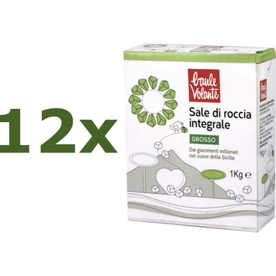 Kamenná soľ hrubá zo Sicílie Baule Volante 12 x 1 kg