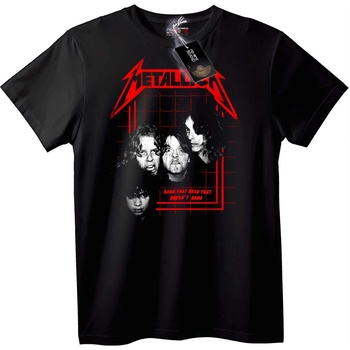 NOONEBRAND Тениска Metallica 'Бандата, която Чете' - XS, Black