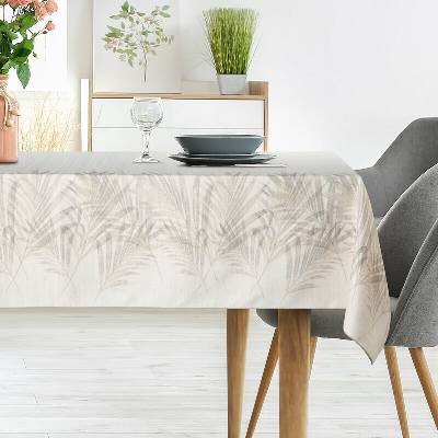 Takoy Ubrus béžovo-krémový 145x350 cm INES 11 s potištěným motivem palmových listů-HF-468579 | 145 x 350 cm