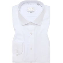Eterna pánska bavlnená štruktúrovaná košeľa slim fit biela