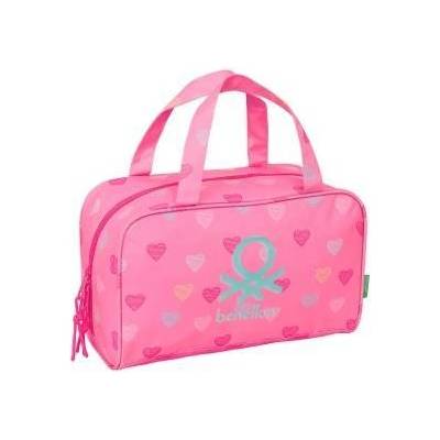 Benetton Пътническа Чантичка Benetton Heart Розов 31 x 14 x 19 cm