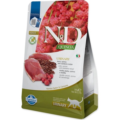 N&D Cat Grain Free QUINOA Urinary DUCK 300 g