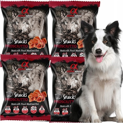 Alpha Spirit maškrty pre psov prosciutto kocka 50 g