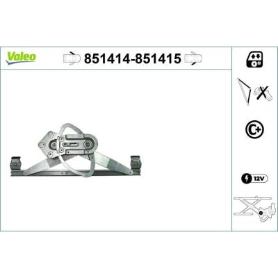 Zvedací zařízení oken VALEO 851415