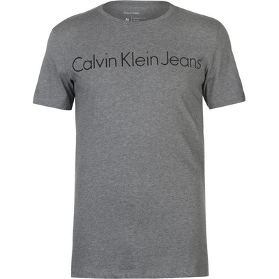 Calvin Klein pánské triko Jeans Treasure Šedé