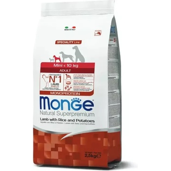 Monge Speciality Line Mini Adult Monoprotein lamb with rice & potatoes 2,5 kg