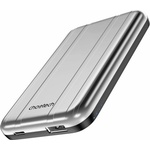 Choetech Преносима външна батерия с USB-C и USB-A портове и безжично зареждане с MagSafe - Choetech B655 Wireless MagSafe Powerbank 5000 mAh (сребрист) (B665)