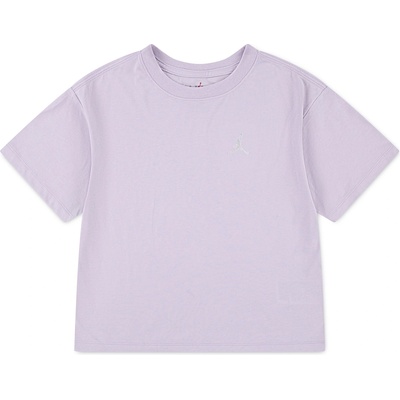 Детска тениска Air Jordan Jumpman Cropped T-Shirt Junior Girls - Doll Lillac