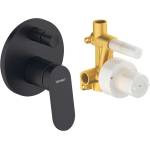 Duravit Wave - Скрит смесител, за 2 уреда, с корпус, матово черно WA4210008046 (WA4210008046)