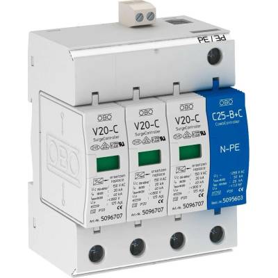 OBO BETTERMANN Svodič přepětí V20-C 3+NPE+FS
