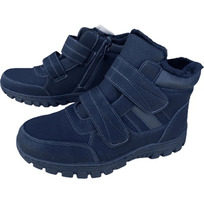 EZEL Черни мъжки зимни боти без връзки