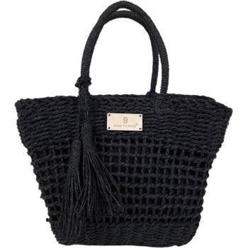 Черна чанта от ратан - Nansi