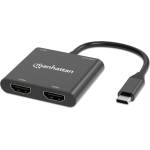 Manhattan кабелен преходник - USB-C PD към Dual-HDMI адаптер за монитор за лаптоп и таблет 154321 (154321)