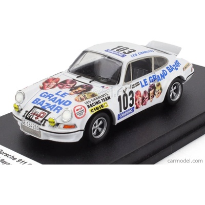 Trofeu Porsche 911 Carrera Rs Coupe N 103 Tour Auto 1973 Herve Bayard Rene Ligonnet Bílá 1:43