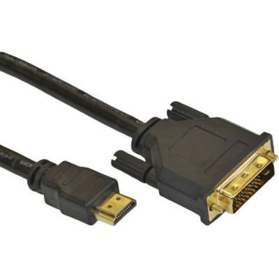 VCOM Кабел VCOM DVI-D 24+1 DualLink - HDMI M / 1.8 m / Позлатен