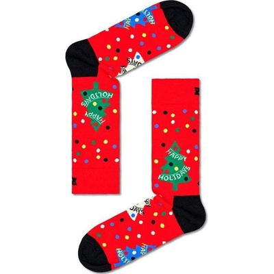 Happy Socks ponožky Happy Holidays červená