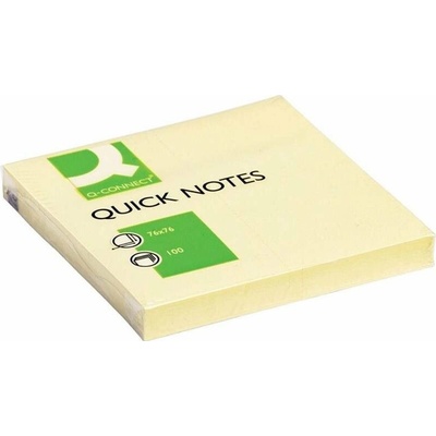 Q-CONNECT Bloček Q-CONNECT žltý 76x76mm (QC010502)