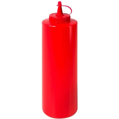 CONTACTO Dávkovač na omáčky z polyethylénu 0,7 l, červený | CONTACTO, 1460/702