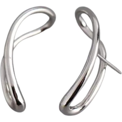 Silenti Jewelry Сребърни обеци "Дискретност