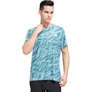 Adidas Тениска Own The Run Allover Print T-Shirt