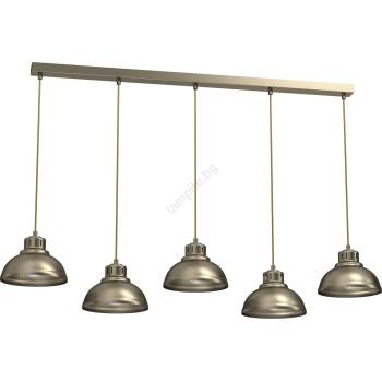 Luminex Пендел SVEN 5xE27/15W/230V месинг (LU8939A)