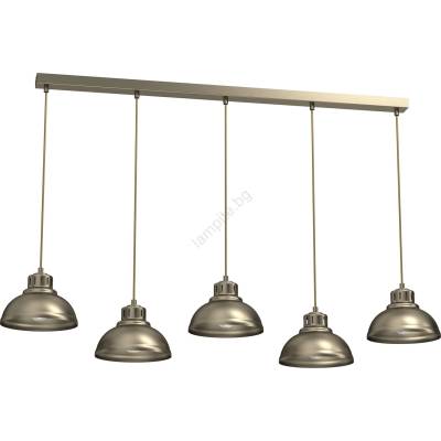 Luminex Пендел SVEN 5xE27/15W/230V месинг (LU8939A)