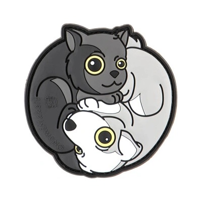 Nášivka ´´Yin & Yan Cat´´- Černá JTG