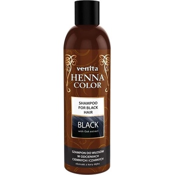 ​Henna color Shampoo henna šampón y na farbené vlasy Black henna šampón na čierne a tmavé vlasy 250 ml