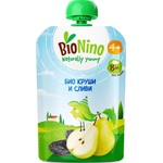 BioNino БИО плодова закуска круша и слива 4м+ 90 г
