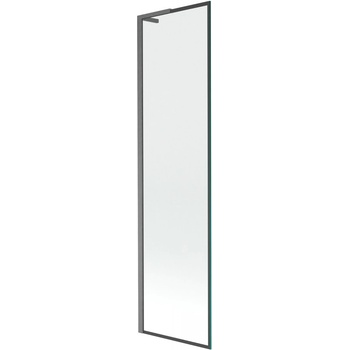 Mexen Next L параван за баня с едно крило 50 x 150 см, черна рамка, матово сиво - 895-050-000-03-70-66 (895-050-000-03-70-66)