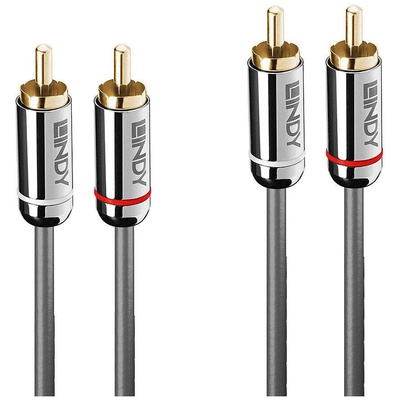 Lindy 35346 аудио кабел 2 м 2 x RCA Антрацит (35346) (35346)