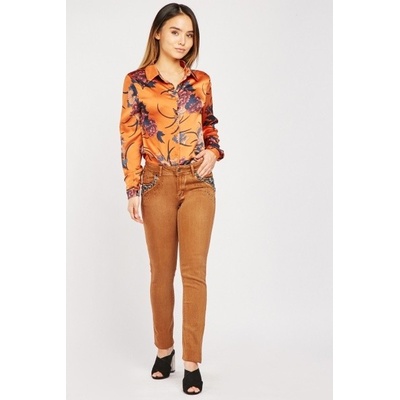 Onado skinny camel zdobené