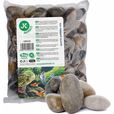 JK ANIMALS Křemenné valounky mix 2 kg – Zboží Dáma